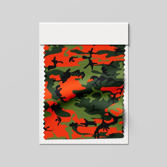 Tissu Camouflage orange et vert, Militaire, Armée (Créateur téléchargé)
