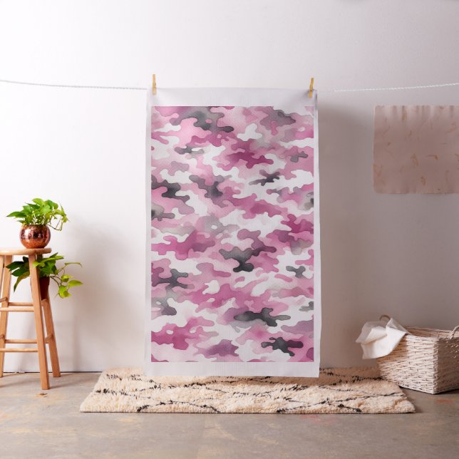 Tissu Camouflage rose (In Situ)