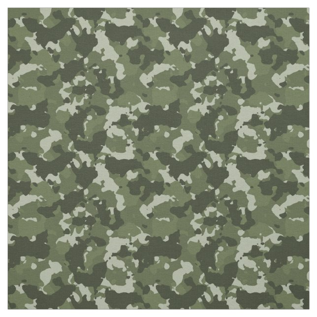 Tissu Camouflage vert Camo Forêt militaire (Échantillon)
