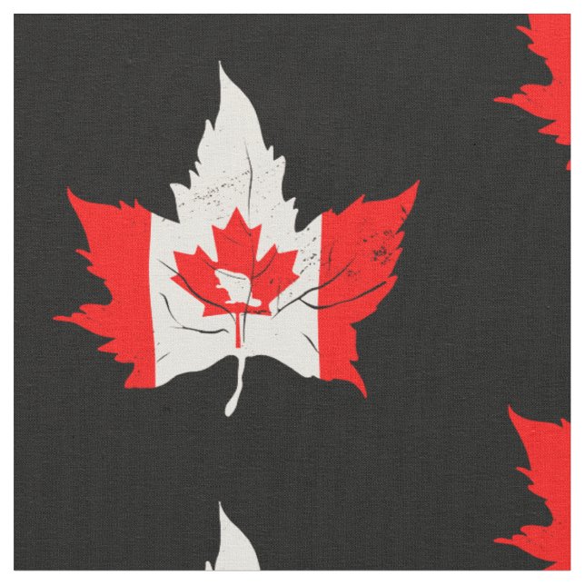 Tissu canada maple leaf beaver canadien (Fermer)