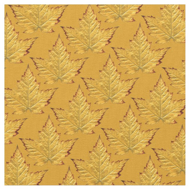 Tissu Canada Tissu Feuille d'érable Tissu jaune (Fermer)