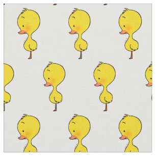 Tissu canard jaune mignon