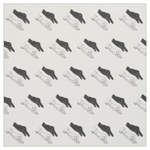Tissu Canard Silhouette main