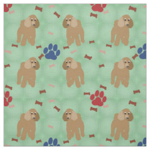 Tissu Caniche de bande dessinée