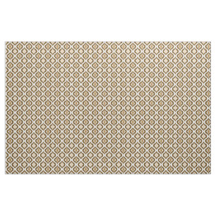 Tissu Caramel Coffee Brown Retro Chic Ikat Abandonne Mot