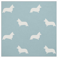 Cardigan Welsh Corgi Silhouettes Motif Bleu