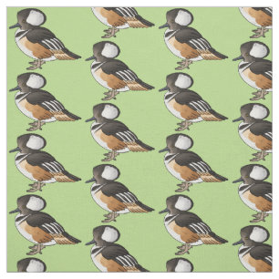 Tissu Caricature à capuchon d'oiseau marchand