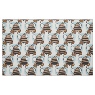 Tissu Caricature d'abeille