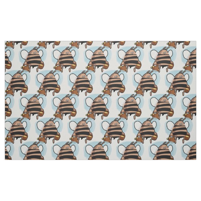Tissu Caricature d'abeille (Fat Quarter)