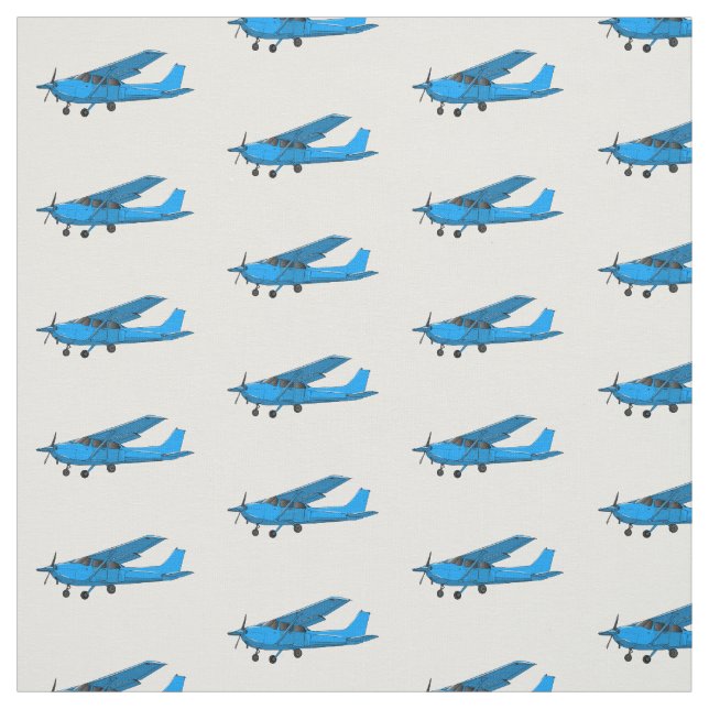 Tissu Caricature d'avion à voilure fixe (Échantillon)