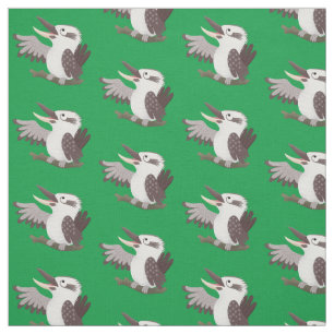 Tissu Caricature de kookaburra drôle et drôle
