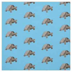 Tissu Caricature de la tortue des Galapagos