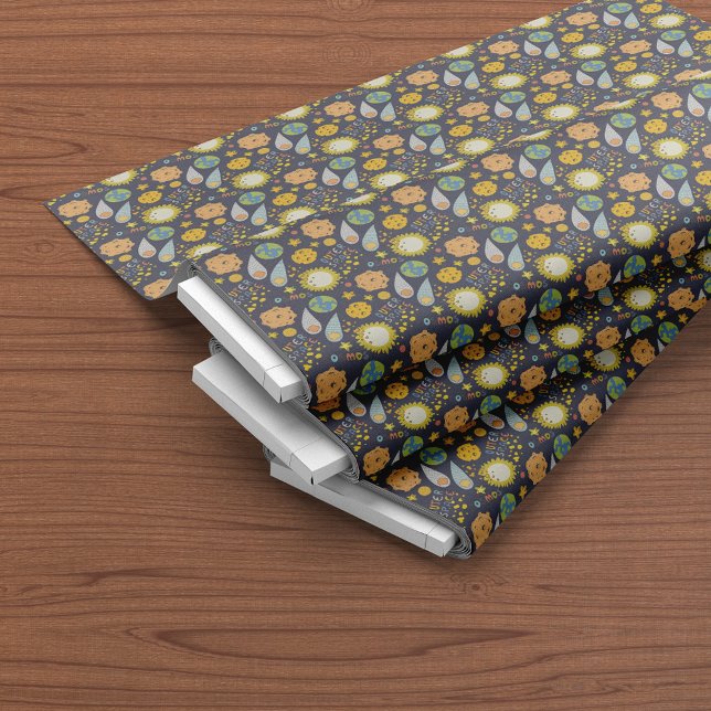 Tissu Caricature de l'espace extra-atmosphérique (Créateur téléchargé)