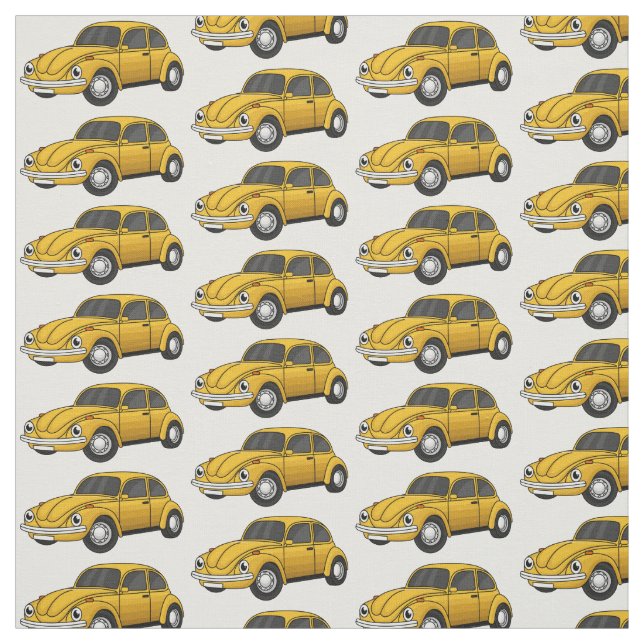 Tissu Caricature de voiture classique (Échantillon)