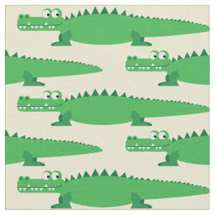Tissu Caricature en crocodile pour enfants de Cute Gator