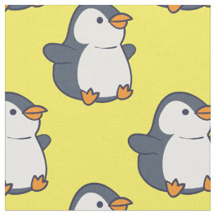 Tissu Caricature pour enfants en pingouin mignon