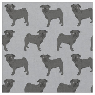 Tissu Carlin noir gris