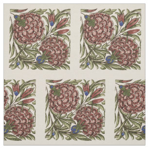 Tissu Carnation Carrelage Fleur Antique Art Rustique