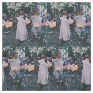 Tissu Carnation Lily Lily Rose John Singer Sargent Art