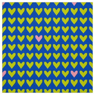 Tissu CARNIVAL - Coeurs de Saint Valentin vert mou sur b