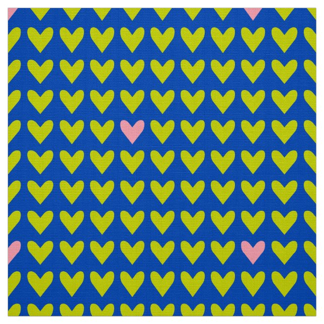 Tissu CARNIVAL - Coeurs de Saint Valentin vert mou sur b (Échantillon)
