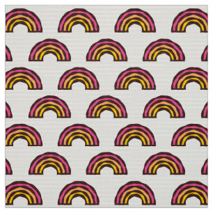 Tissu CARNIVAL - Retro California Surfer Color Rainbows