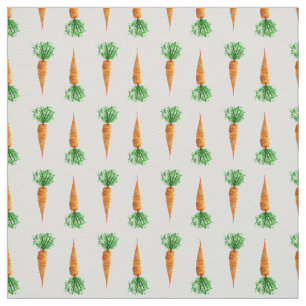 Tissu Carottes aquarelle motif moderne
