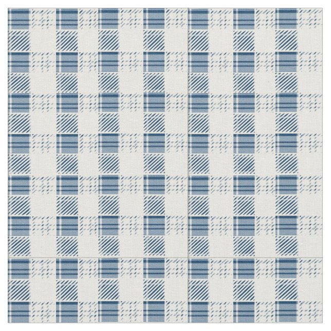 Tissu carreauté bleu (Fermer)