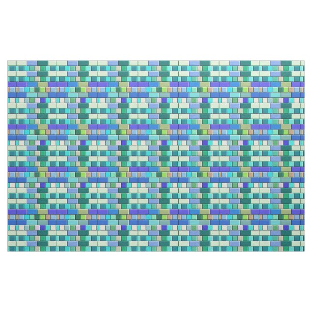 Tissu Carreaux Bleus Saphir (Fat Quarter)