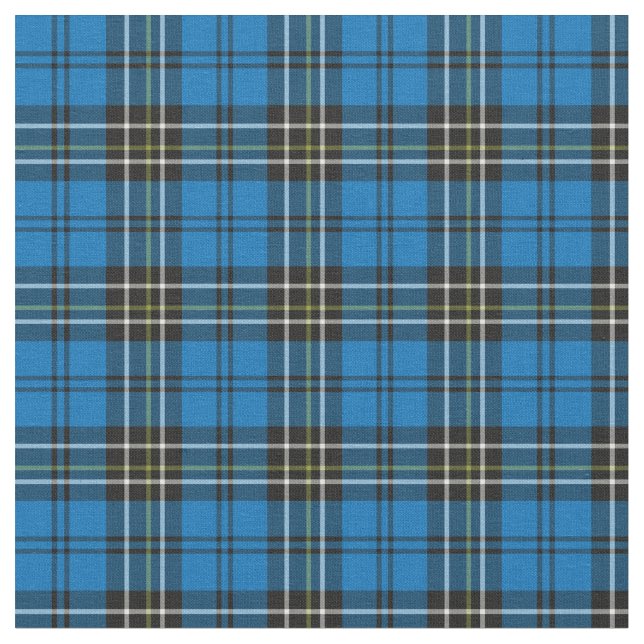 Tissu Carreaux Bleus Vintage (Fermer)