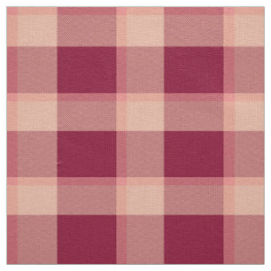 Tissu Carreaux de style tendance plaid de Buffalo rouge