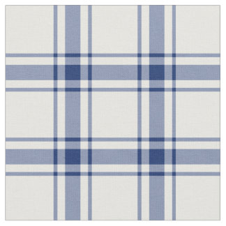 Tissu Carreaux marins bleus et blancs