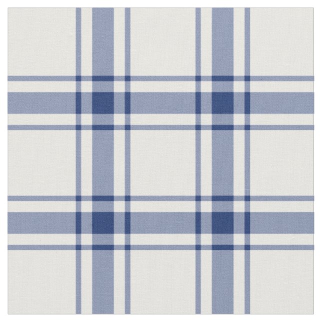 Tissu Carreaux marins bleus et blancs (Fermer)