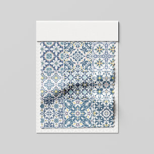 Tissu Carreaux Méditerranéens, Marocains, Majolique, Azu