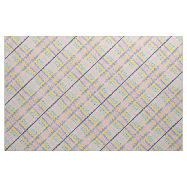 Tissu Carreaux multicolores (Fat Quarter)