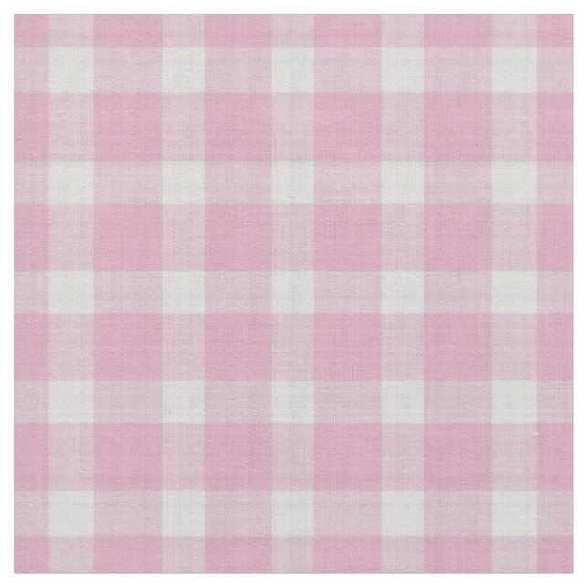 Tissu Carreaux Vichy Rose Et Blanc (Fermer)