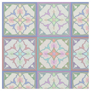 Tissu Carrelage Afghani Motif Pastel Variations 4in. Rec