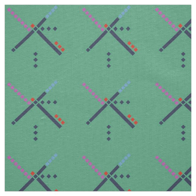Tissu Carrelage de l'aéroport PDX (Échantillon)