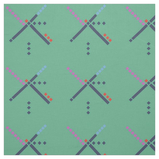 Tissu Carrelage de l'aéroport PDX (Échantillon)