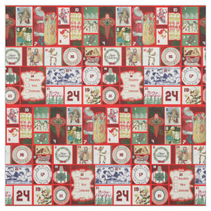 Tissu Carrés de l'illustration de Noël
