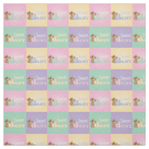 Tissu Carrés doux pour bébés  Couleurs pastel