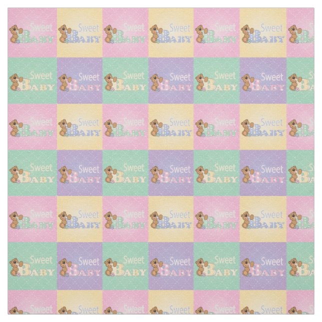Tissu Carrés doux pour bébés| Couleurs pastel (Échantillon)