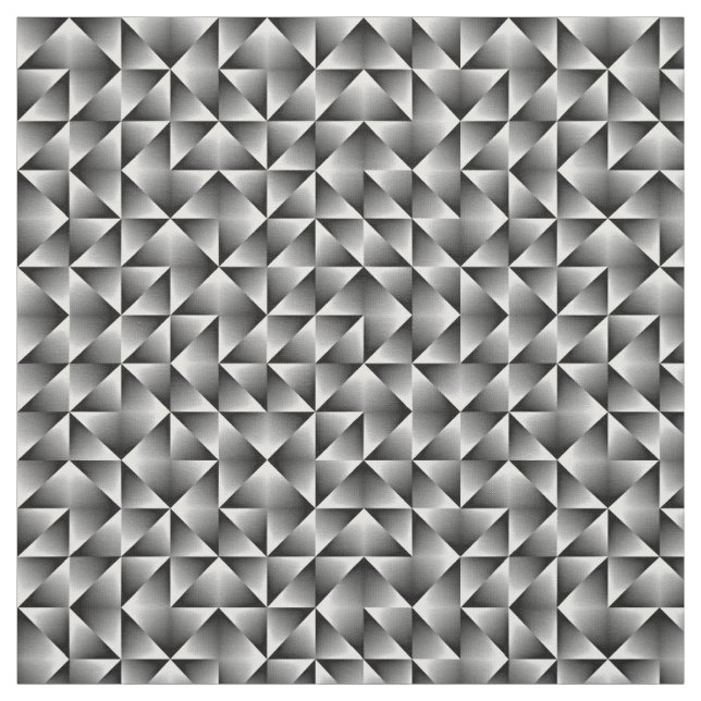 Tissu Carrés géométriques chics gris-noir (Échantillon)