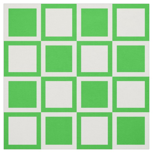 Tissu Carrés Green Bold Mod ~ grande échelle (Échantillon)