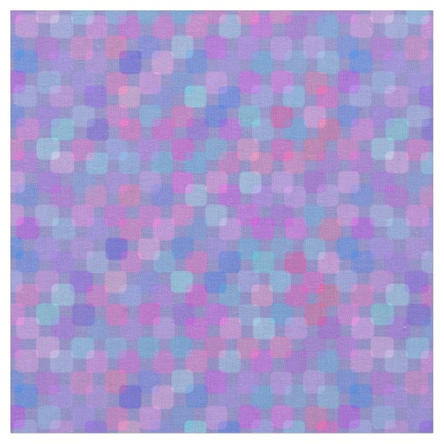 Tissu Carrés roses, bleus et violets (Fermer)