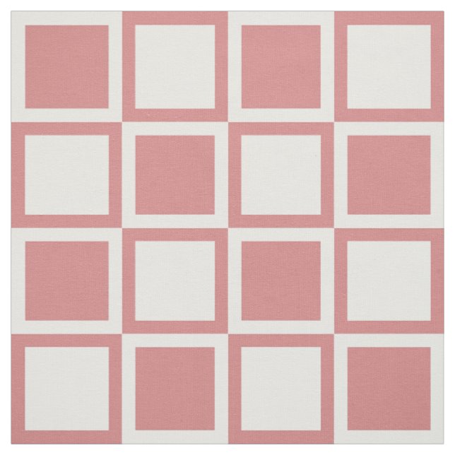 Tissu Carrés roses Bold Mod ~ à grande échelle (Échantillon)