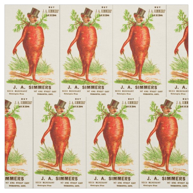 Tissu carrot man Victorian (Échantillon)