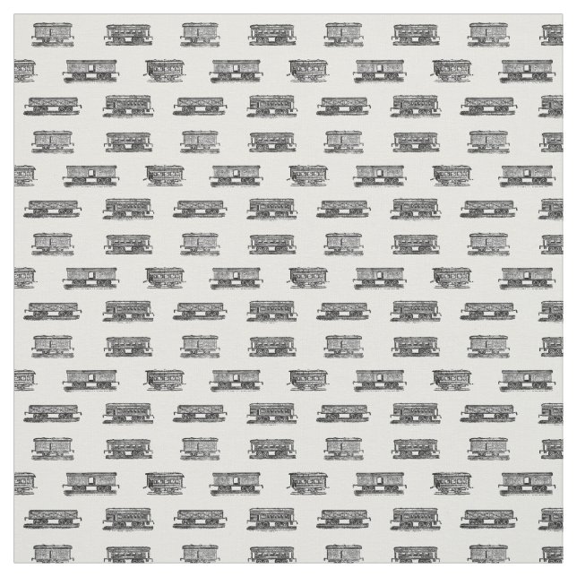 Tissu Cars de train Locomotive Motif CUSTOM BG COULEUR (Échantillon)