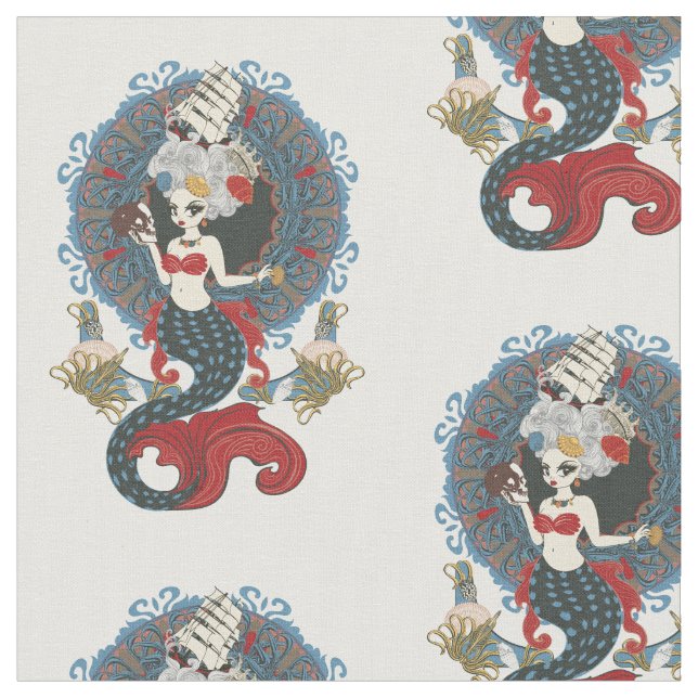 Tissu Carte de l'art nouveau de Rococo (Fermer)