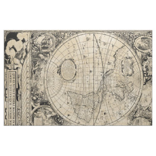 Tissu Carte de Vieux Monde